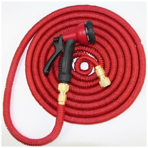 Шланг поливочный удлиняющийся с распылителем 25 метров