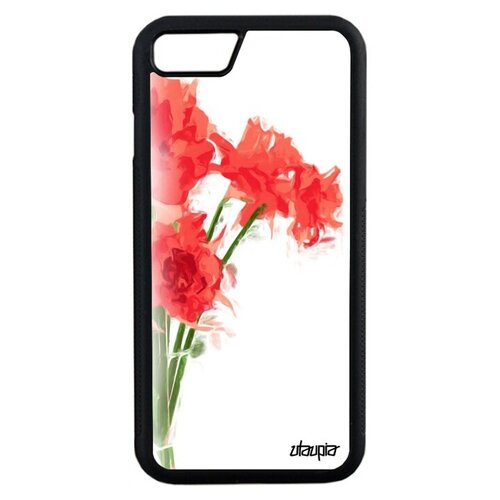фото Противоударный чехол на телефон // apple iphone 7 // "цветы" экзотичный стиль, utaupia, белый