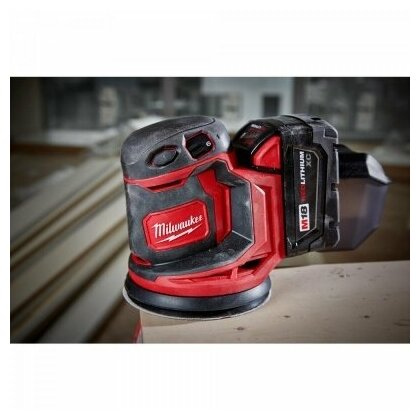 Аккумуляторная эксцентриковая шлифмашина Milwaukee M18 BOS125-0 без АКБ и ЗУ - фото №4