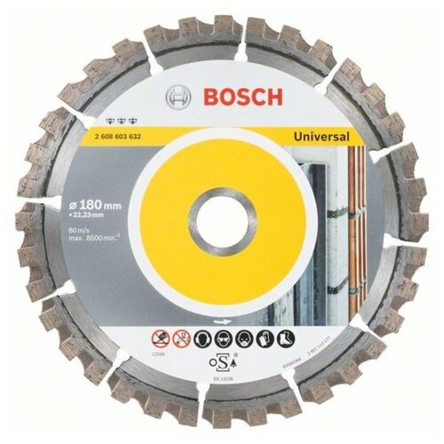 Алмазный диск универсальный Best for Universal 180×22,23×2,4×12 мм Bosch 2608603632