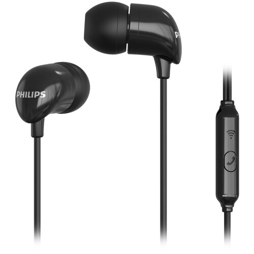 Проводные наушники Philips TAE1126, черный проводные наушники philips taue100 ru чёрный