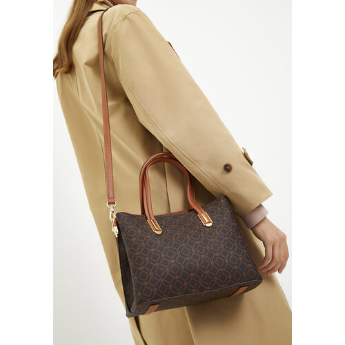 Сумка тоут mascotte фактура зернистая матовая коричневый 4999₽