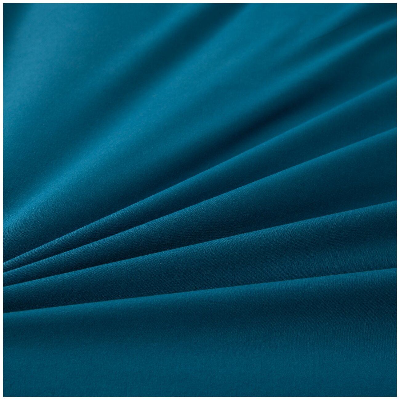 Комплект постельного белья Ситрейд однотонный CS0, евростандарт, хлопок, лазурно-синий - фотография № 3