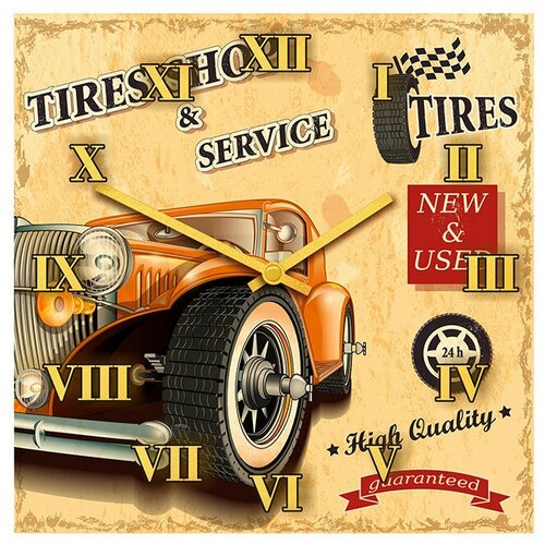 фото Svs настенные часы svs 3501592 tires shop service