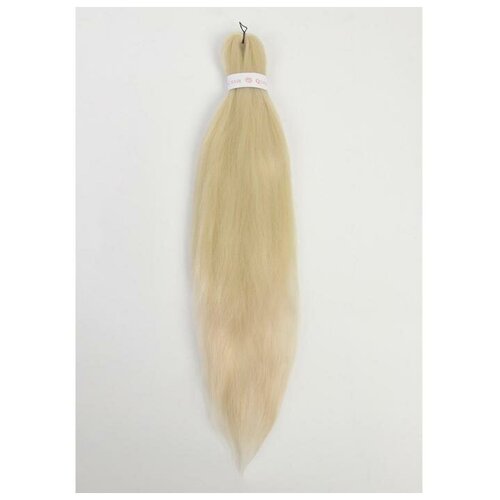Купить SIM-BRAIDS Канекалон однотонный, гофрированный, 65 см, 90 гр, цвет блонд(#613), канекалон