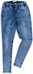 Детские тканые джинсы для девочек Me&We цв. Синий р. 134