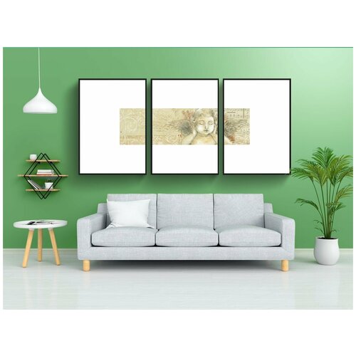 фото Набор модулных постеров для интерьера "винтаж, романтичный, ангел" 60x90 см. в тубусе, без рамки lotsprints