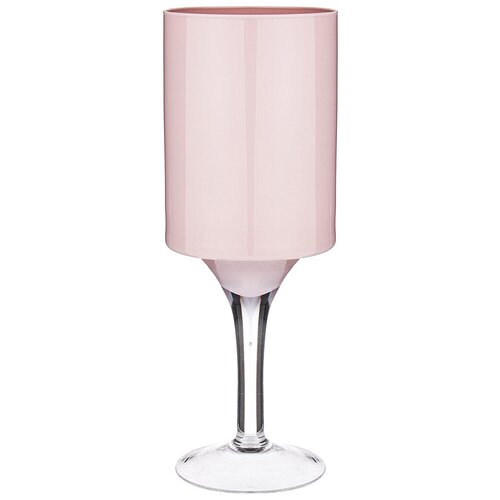 подсвечник/ декоративная ваза на ножке stelo rosato высота 40см диаметр 15см