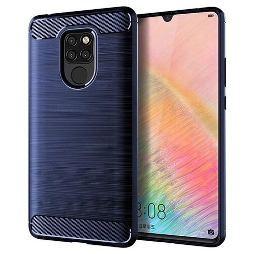 фото Чехол для huawei mate 20x цвет blue (синий), серия carbon от caseport