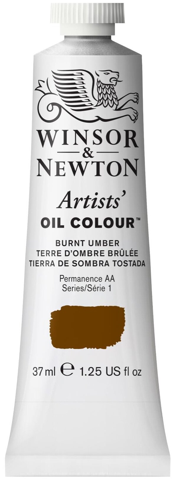 Winsor&Newton Масляная краска Artists', жженая умбра 37мл