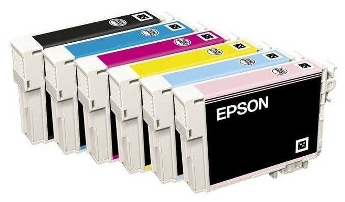 Картридж Epson T0817 набор 6 штук BkCMYLCLM Оригинальный Тех. Упаковка