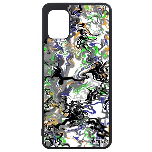 фото Защитный чехол для мобильного // samsung galaxy a31 // "мраморный фон" спираль зигзаг, utaupia, цветной