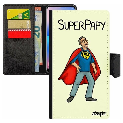 фото Чехол книжка на мобильный iphone 7, "супердед" дед юмор utaupia