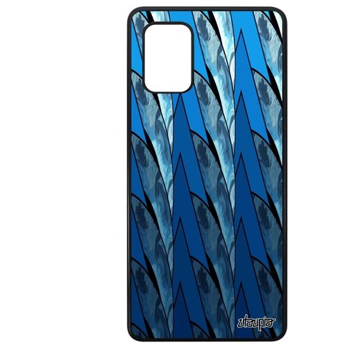 фото Чехол для смартфона // galaxy a71 // "восход" солнце рельеф, utaupia, синий