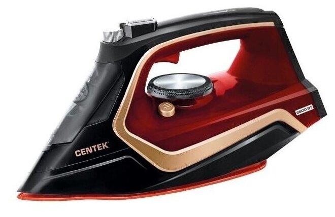 Утюг Centek CT-2313 RED 2600Вт керамическая подошва, 350мл, паровой удар, самоочистка, капля-стоп CT .