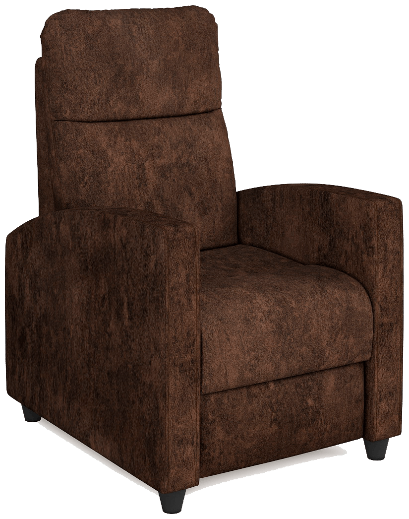Кресло Твой Диван Эми-реклайнер Такома 010 (без столика) коричневый