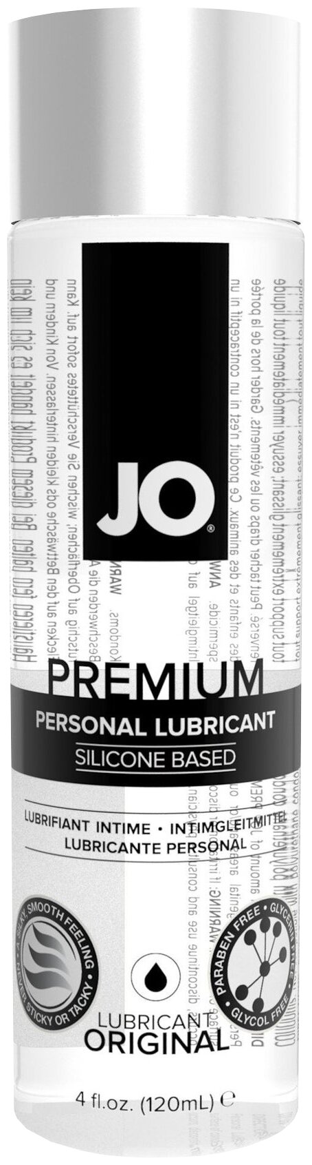 Классический лубрикант на силиконовой основе JO Premium, 4 oz (120 мл)