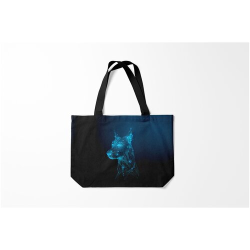 фото Сумка-шоппер / 46х35 см / собаки / доберман burnettie