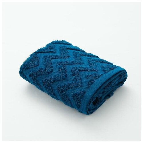 фото Полотенце махровое lovelife "zig- zag" 30*60 см, цв. голубая ель,100% хл, 360 гр/м2 5032620