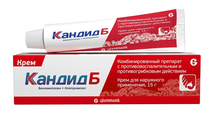 Кандид-Б крем д/нар. прим., 1%, 15 г