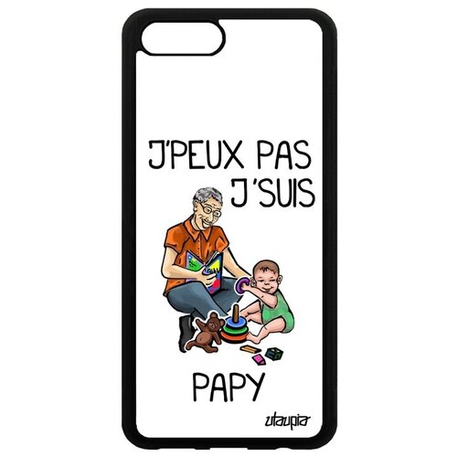 фото Качественный чехол на // honor v10 / view 10 // "не могу - стал дедом!" принт рисунок, utaupia, белый