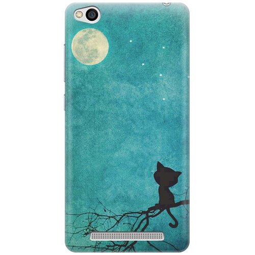 фото Re:pa накладка transparent для xiaomi redmi 3 с принтом "котенок и луна"