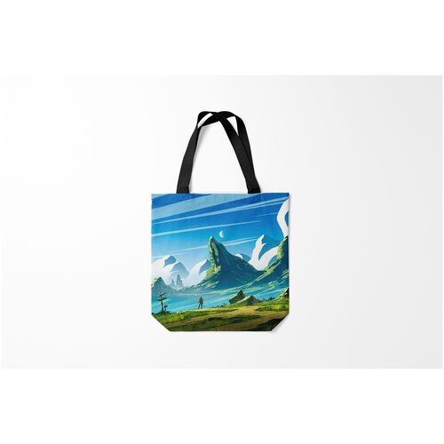 фото Сумка-шоппер / 40х40 см / сериалы / ведьмак цири burnettie