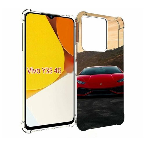 Чехол MyPads lamborghini ламборгини 1 мужской для Vivo Y35 4G 2022 / Vivo Y22 задняя-панель-накладка-бампер