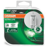 Галогенная лампа OSRAM H7 55 PX26d ULTRA LIFE 12V , 2 шт, 64210ULT-HCB/Автолампы