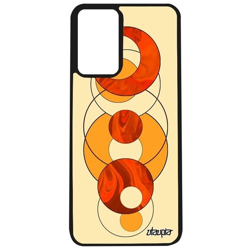фото Яркий чехол для телефона // galaxy a32 // "круги" дизайн рисунок, utaupia, фуксия