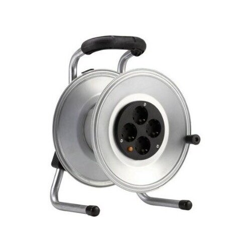 Катушка без провода HEDI металлическая 4 розетки D=255мм термозащита K1S000T