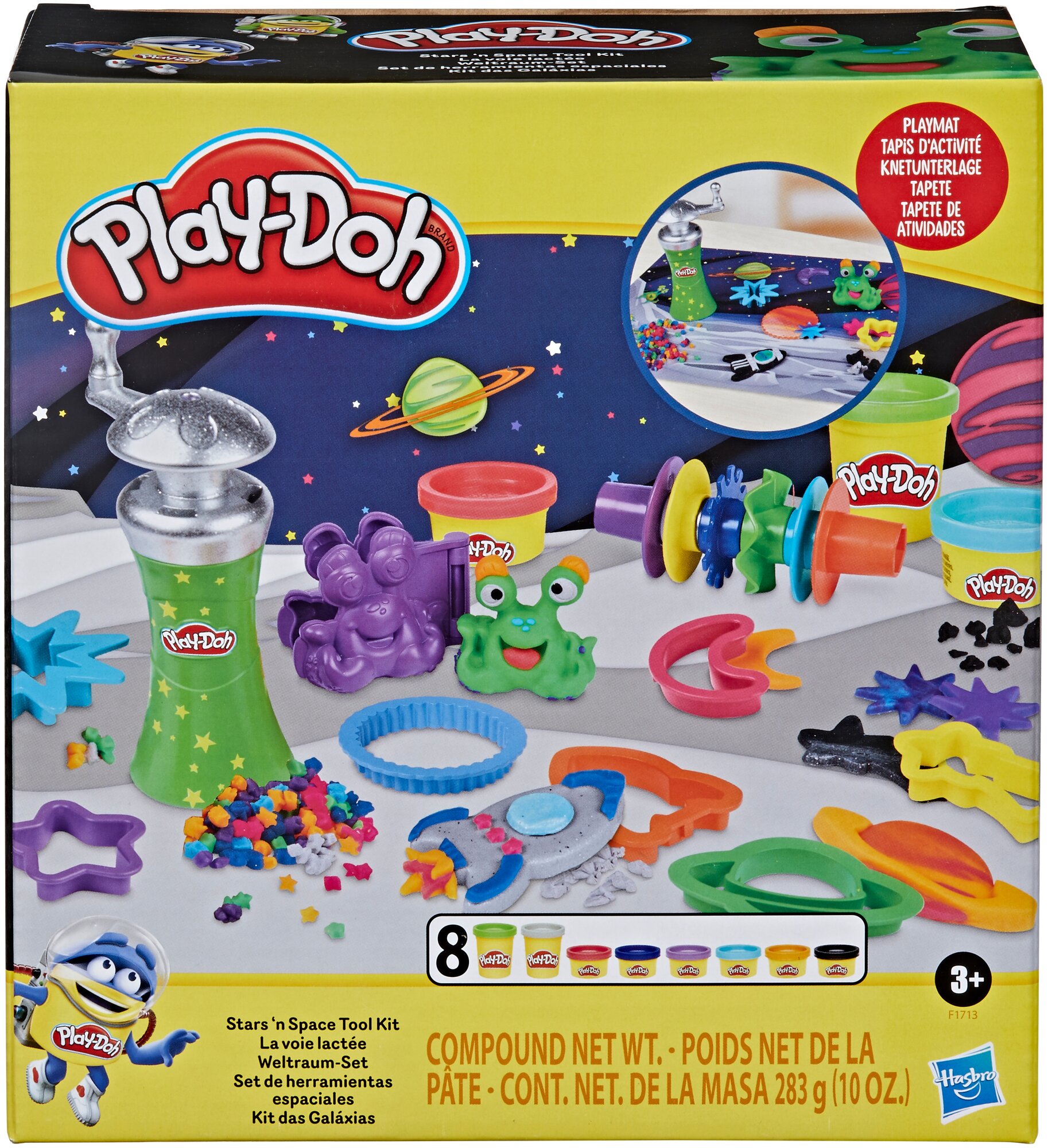 Масса для лепки Play-Doh Звезды и космос (F1713) 8 цв.