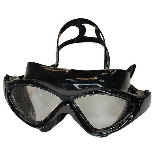 Очки маска для плавания взрослая E36873-8 (черные)