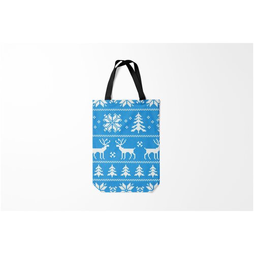 фото Сумка-шоппер / 31х42 см / праздники / новый год зимняя ночь burnettie