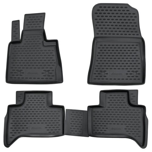 фото Коврики в салон bmw x5 1999-2006, 4 шт. (полиуретан, серые) element