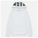 Женская толстовка MSGM Maxilogo Basic Unbrushed Hoodie белый, Размер M