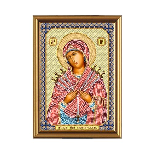 Набор для вышивания Нова Слобода №04 С 6010 Богородица Семистрельная 13 х 17 см
