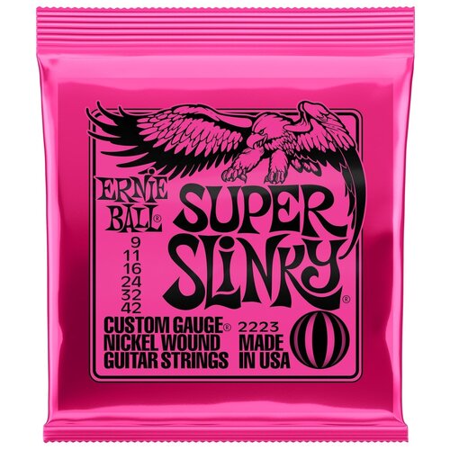 фото Ernie ball 2223 nickel wound slinky super 9-42 струны для электрогитары