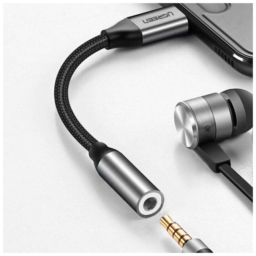 Кабель UGreen AV142_ USB-C / mini-jack 3.5 mm - фото №4