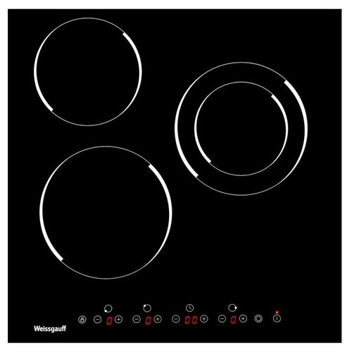 Стеклокерамическая панель Weissgauff HVF 431 B электроплита стеклокерамическая weissgauff wes e2v12 ws