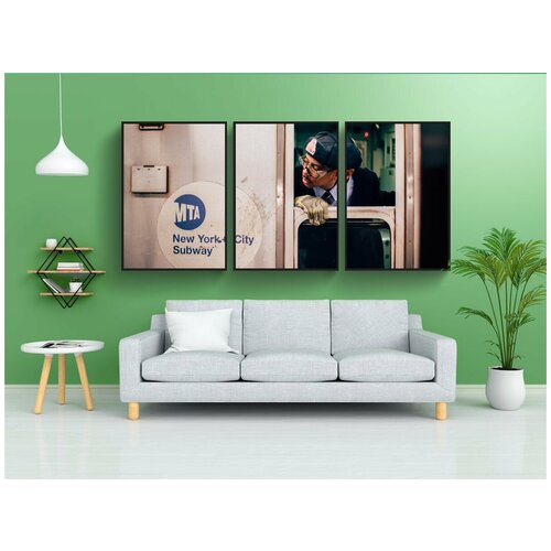 фото Набор модулных постеров для интерьера "люди, человек, парень" 60x90 см. в тубусе, без рамки lotsprints