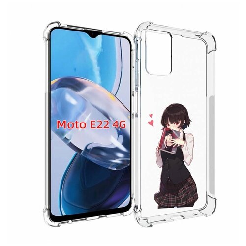 Чехол MyPads Persona 5 - Makoto Niijima для Motorola Moto E22 4G / E22i 4G задняя-панель-накладка-бампер чехол mypads persona 5 makoto niijima для motorola moto edge x30 задняя панель накладка бампер