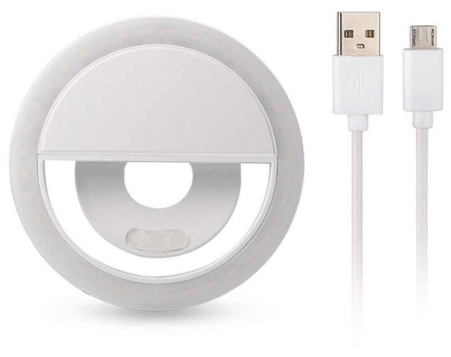 Selfie Ring Light USB Селфи-лампа дляартфона / мини селфи кольцо для телефона / лампа для мобильной фото видео съемки D 85