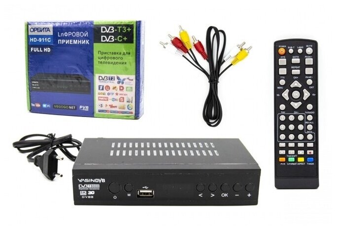 ТВ ресивер , ТВ приставка, ресивер DVB-T2/C HD-911C (Wi-Fi)