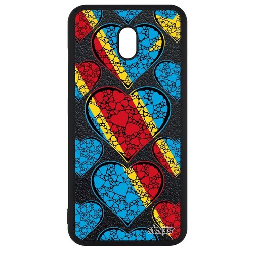 фото Противоударный чехол для мобильного // xiaomi redmi 8a // "флаг конго киншаса с сердцем" государственный дизайн, utaupia, цветной