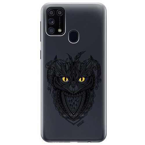 фото Ультратонкий силиконовый чехол-накладка для samsung galaxy m31 с 3d принтом "grand owl" gosso