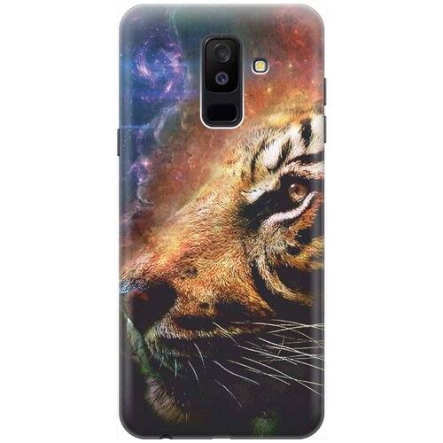 фото Gosso ультратонкий силиконовый чехол-накладка для samsung galaxy a6 plus (2018) с принтом "космический тигр"