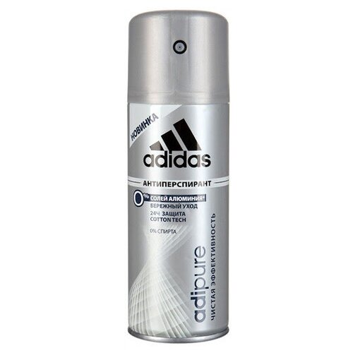 Дезодорант-спрей / Антиперспирант Adidas AdiPure, мужской, 150мл