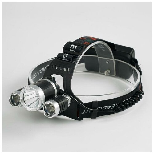 фото Фонарь налобный аккумуляторный, серия: "мастер к", 6 х 9 см, от сети 220 вт