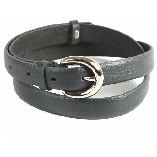 фото Ремень/ремень женский/натуральная кожа/meyninger/рн-2820/синий/100/цельнокроеный/с пряжкой/подарочная коробка